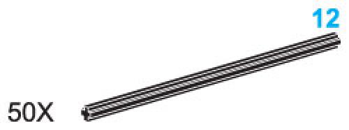 12-Stud Axles (Pack of 50) LEGO Technic set (#970617-1, 2002)