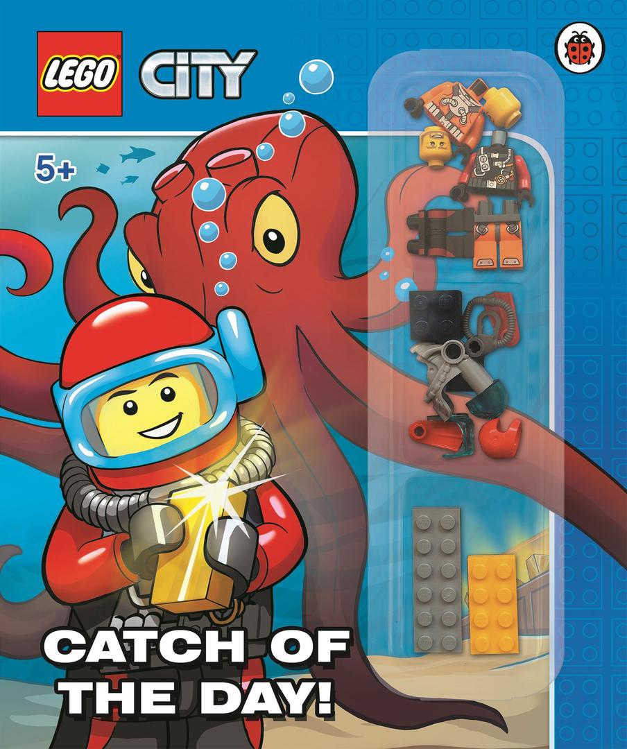 City: Catch of the Day LEGO Activity Books with LEGO Parts set (#9780241273340-1, 2016)