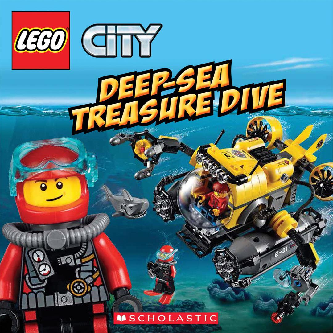 City: Deep Sea Treasure Dive LEGO Story Books set (#9780545905916-1, 2016)