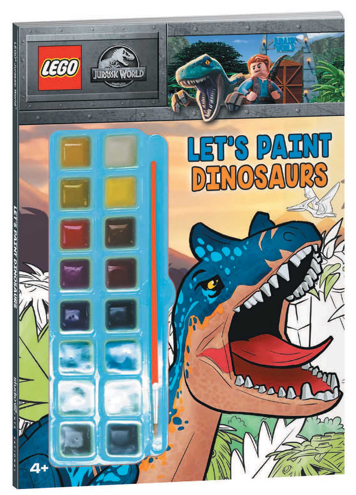 Jurassic World: Let's Paint Dinosaurs LEGO Activity Books set (#9780794447175-1, 2021)