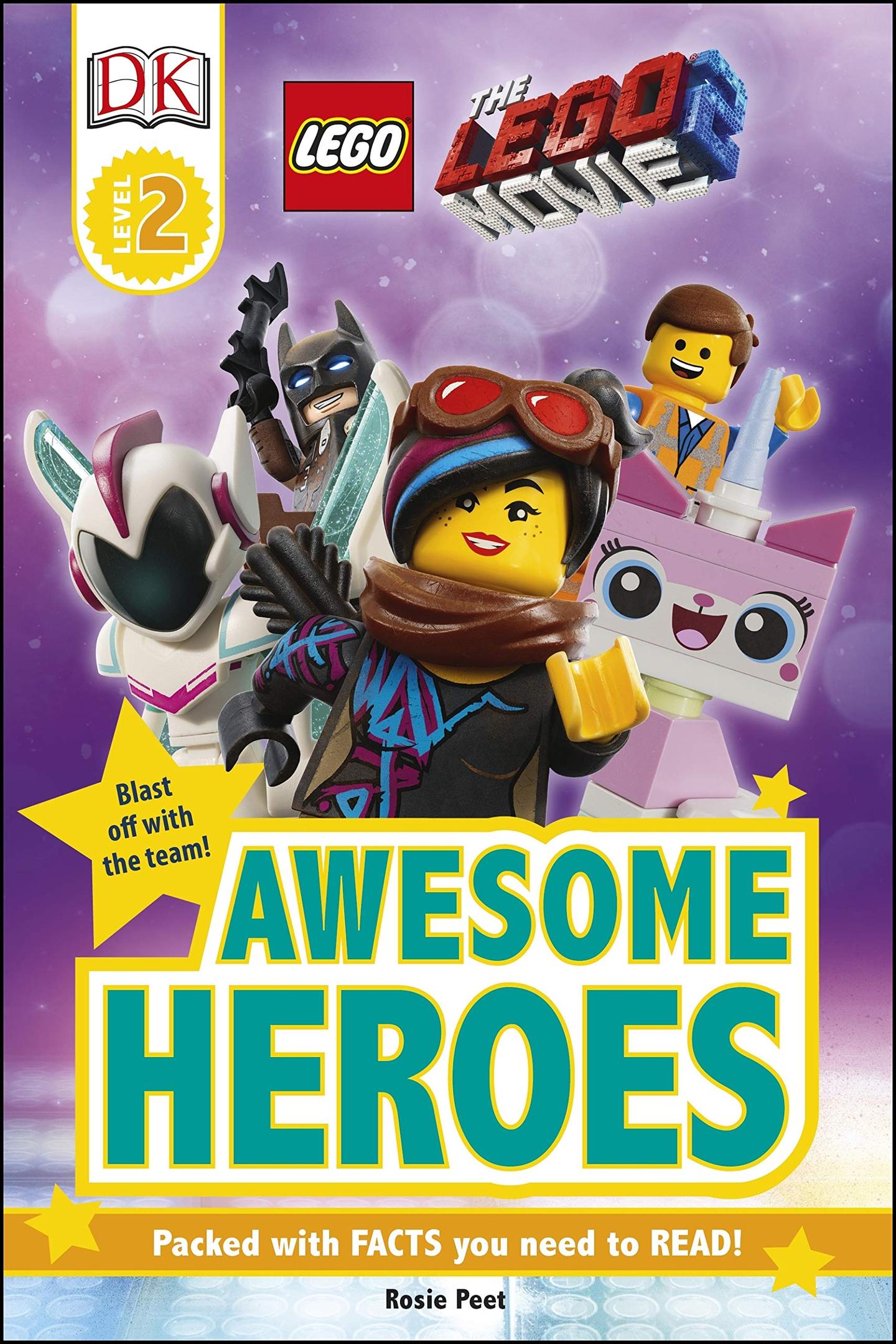 DK Readers Level 2: The LEGO Movie 2: Awesome Heroes LEGO set (#9781465480378-1)