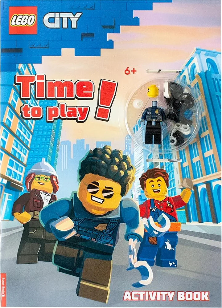 City: Time to play! LEGO Activity Books with LEGO Parts set (#9781780558646-1, 2024)