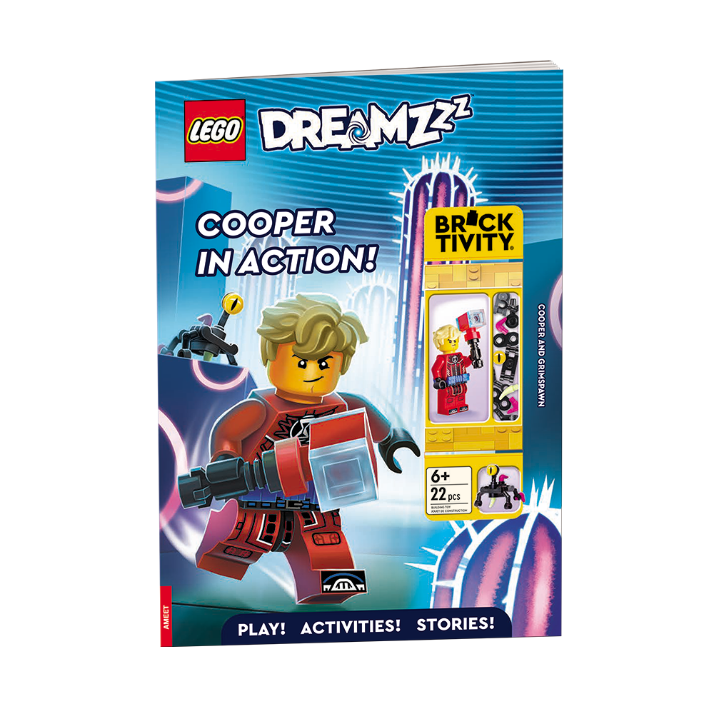 Dreamzzz: Cooper in Action LEGO Activity Books with LEGO Parts set (#9781837250011-1, 2024)