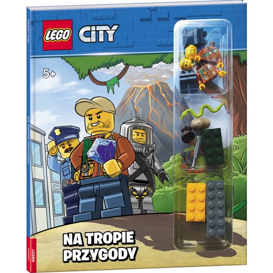City: Na Tropie Przygody LEGO Activity Books with LEGO Parts set (#9788325329020-1, 2018)