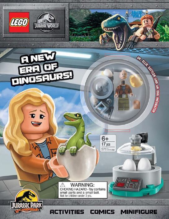 Jurassic World: A New Era of Dinosaurs LEGO Activity Books with LEGO Parts set (#9788325341510-1, 2023)