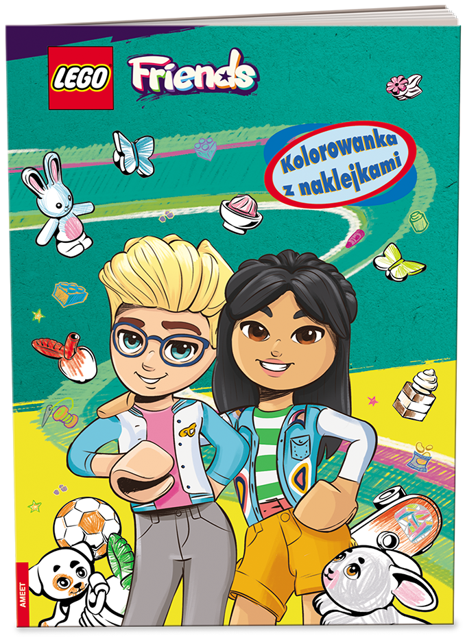Friends: Kolorowanka z Naklejkami LEGO Activity Books set (#9788325342715-1, 2023)