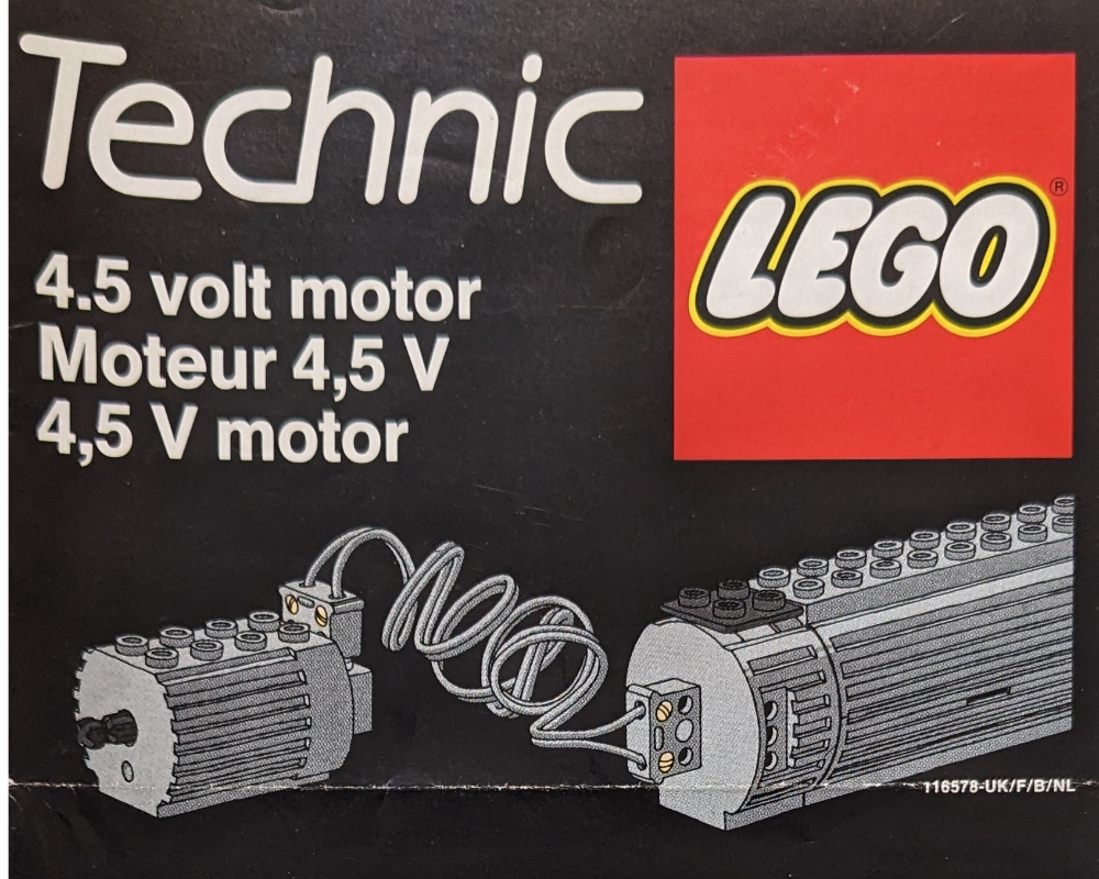 Technic Motor 4.5 Volt LEGO Technic set (#9859-1, 1992)