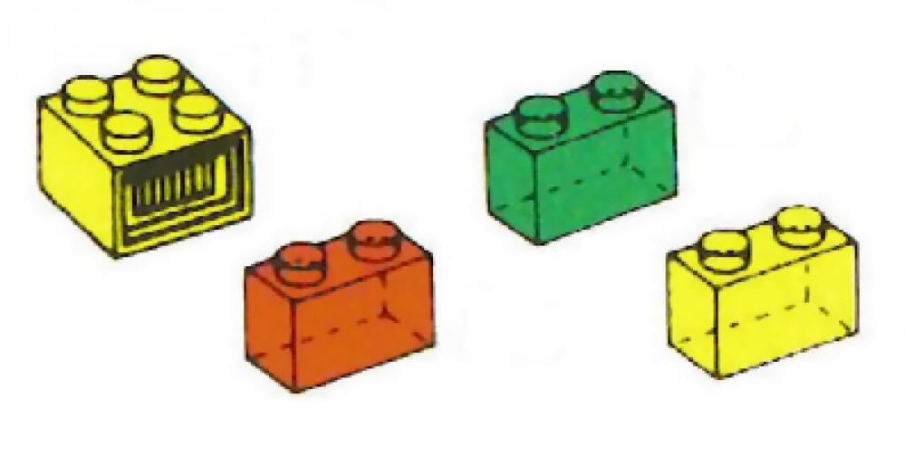 Light and Transparent Bricks LEGO set (#9866-1, 1992)