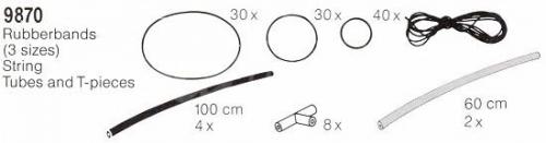 Pneumatic Rubber Bands and Pneumatic Tubing LEGO set (#9870-1)