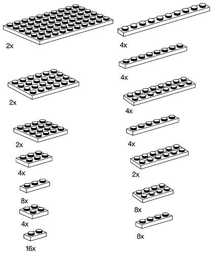 Plates Red LEGO set (#9929-1, 1998)
