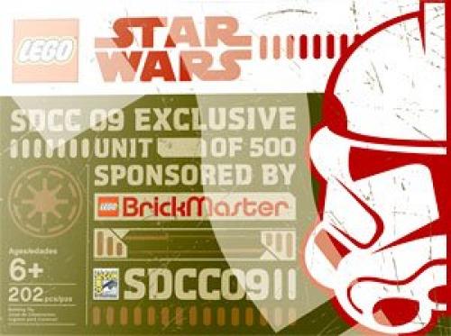 Mini Republic Dropship & AT-TE Brickmaster SDCC 09 Exclusive LEGO set (#COMCON010-1, 2009)