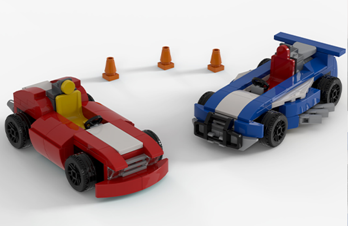 Modular Racers LEGO LEGO Ideas and CUUSOO set (#EG00005-1, 2023)
