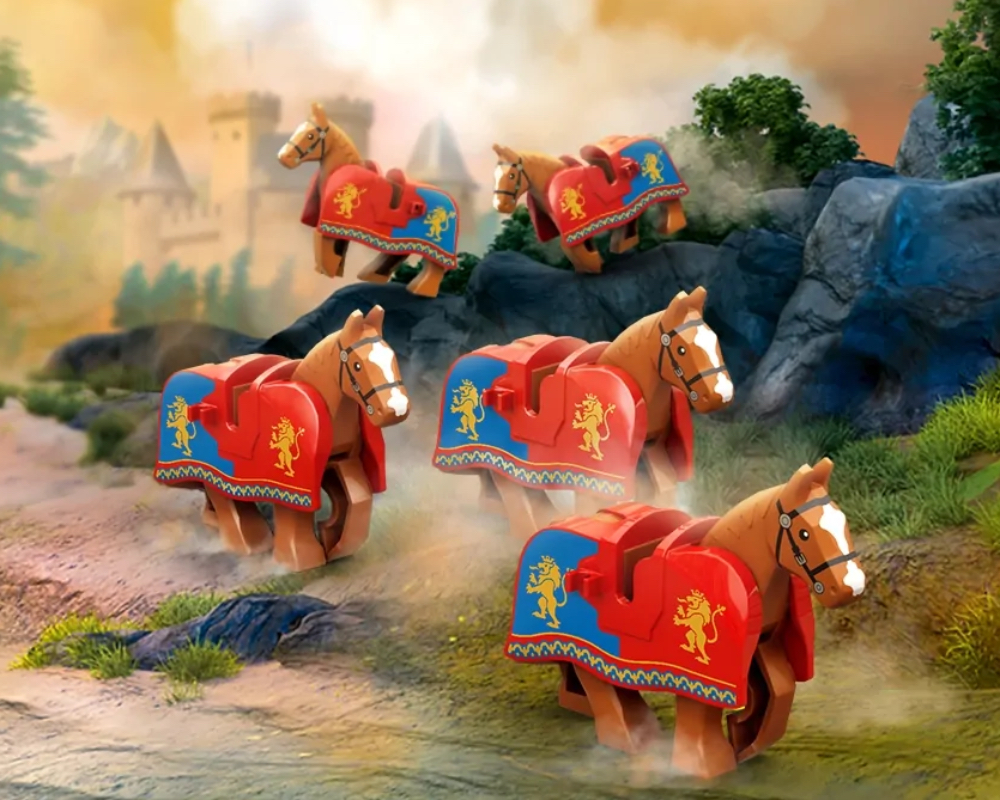 5 x Crusader Horses Bundle LEGO set (#EG00161-1)