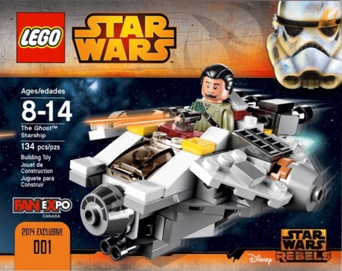 The Ghost Starship LEGO Star Wars set (#FANEXPO001-1, 2014)