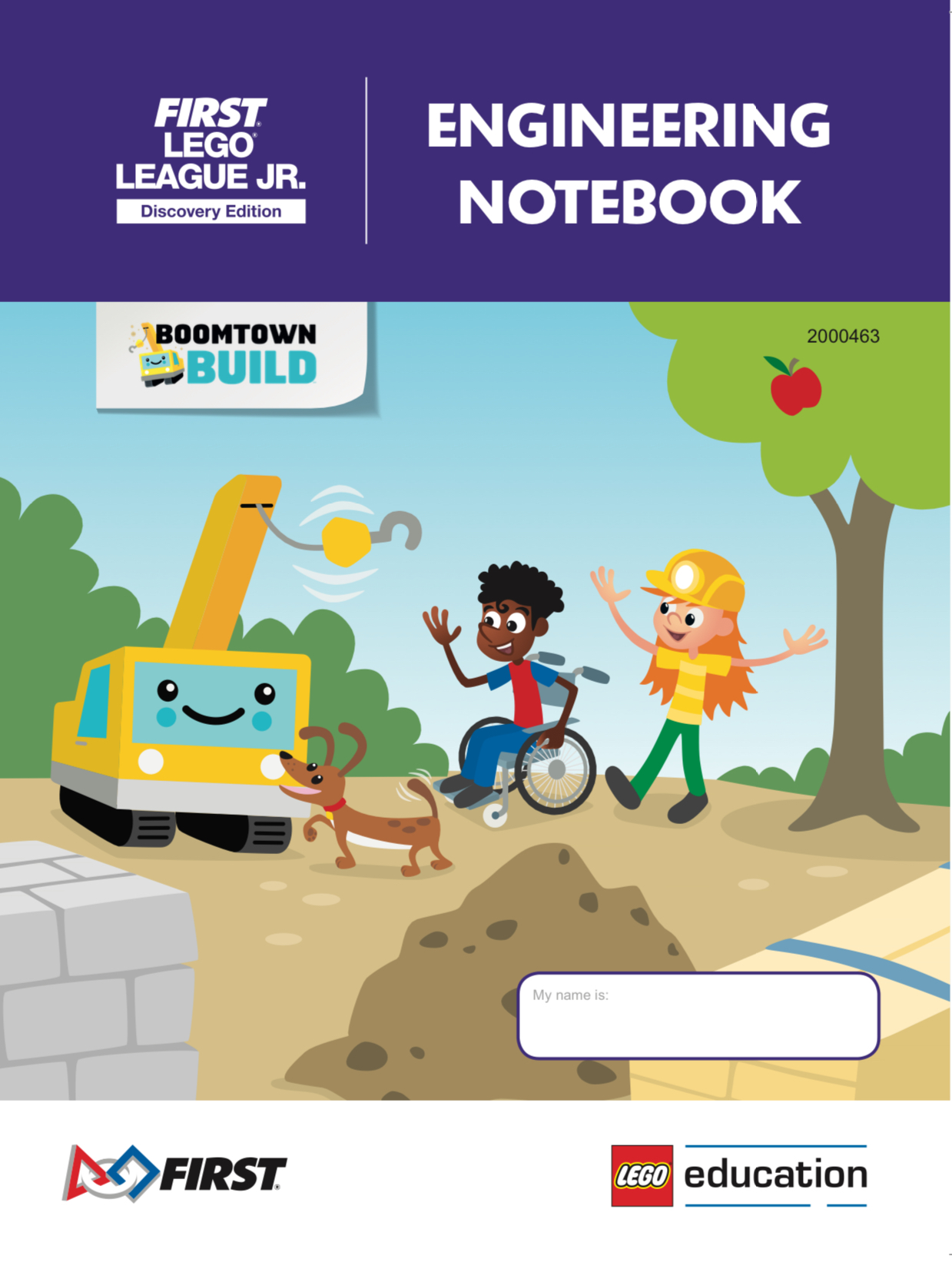 BOOMTOWN BUILD Engineering Notebook (FLL Jr. Discovery Edition) LEGO FIRST LEGO League set (#FLL2019-6, 2019)