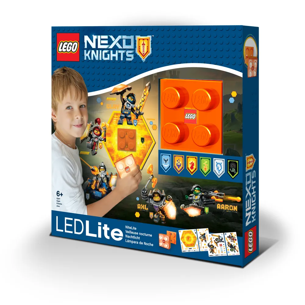 Nexo Knights Brick Night Light and Wall Decals