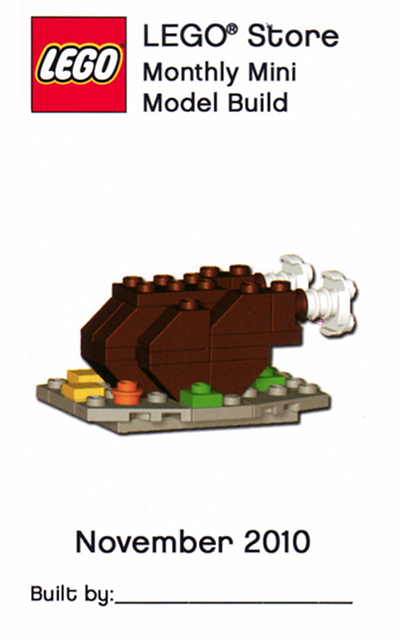 Turkey Dinner LEGO Monthly Mini Model Build set (#MMMB030-1, 2010)