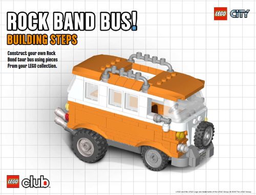 Rock Band Bus LEGO set (#ROCKBAND-1, 2009)