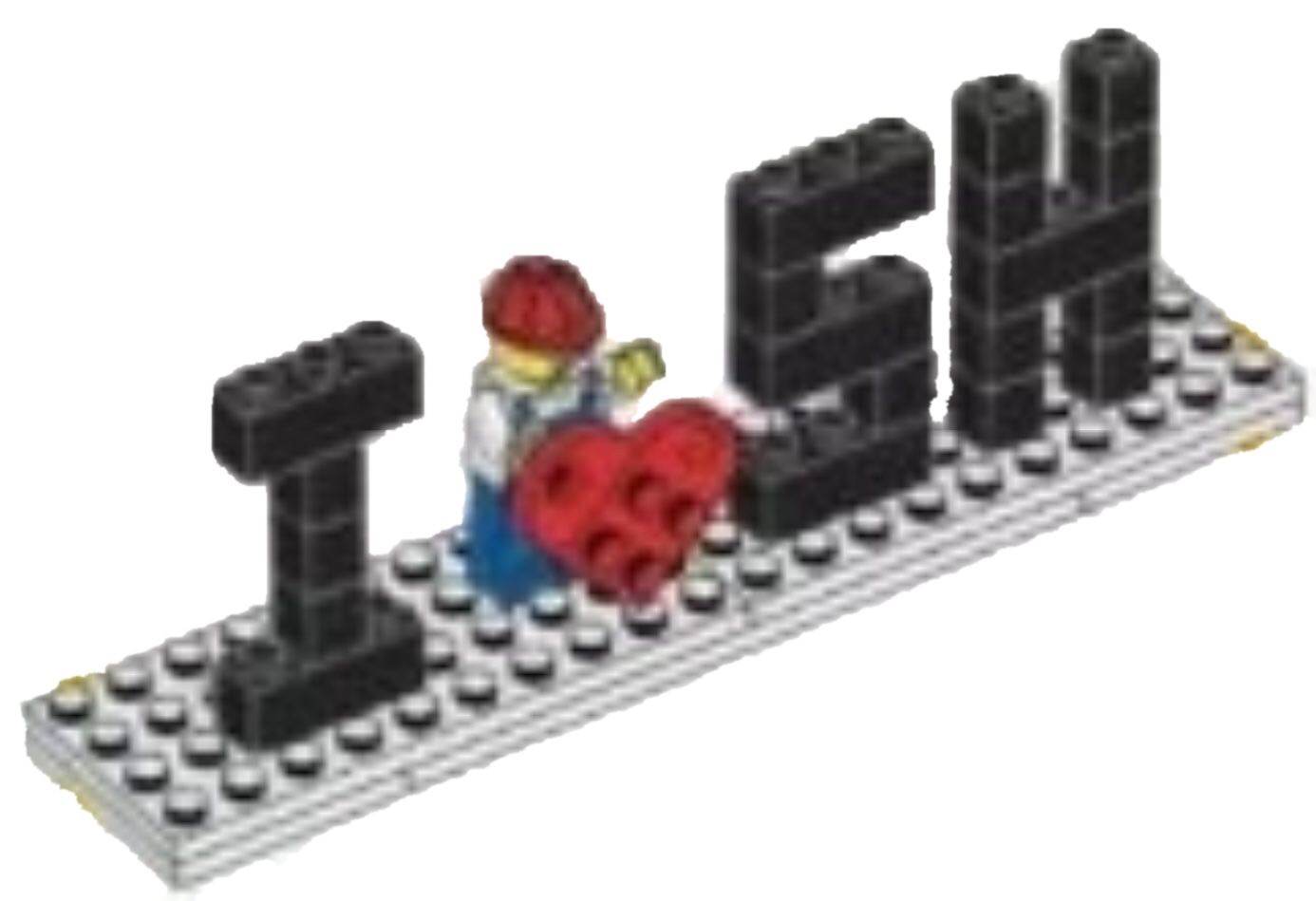 I ❤️ Shanghai Standee LEGO LEGO Brand Store set (#SHANGHAI-1, 2018)