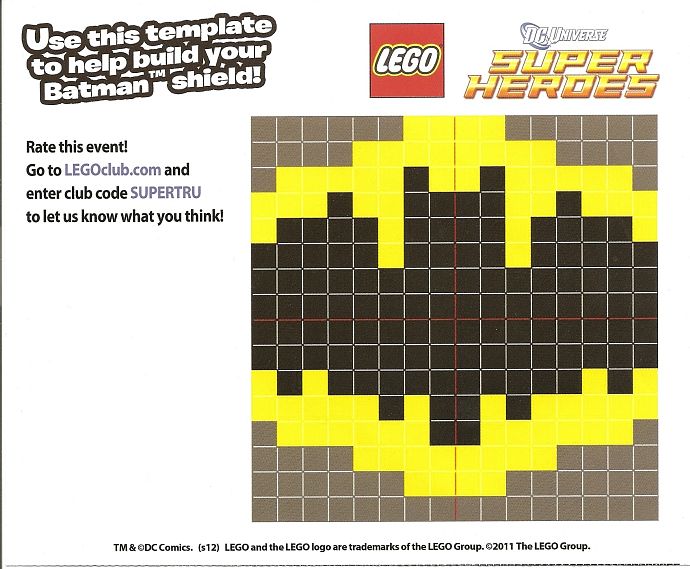 Batman Shield LEGO Batman set (#TRUSHIELD-1, 2012)